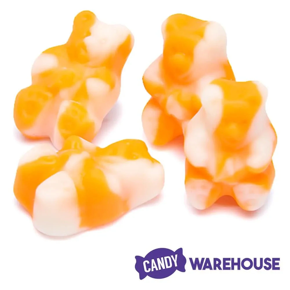 Albanese Orange Cream Bearsicles Gummy Bears: 5LB Bag - Image 2