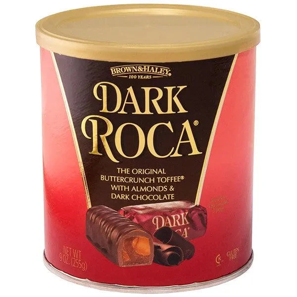 Almond Dark Roca Buttercrunch Toffee Candy: 10-Ounce Tin - Image 5