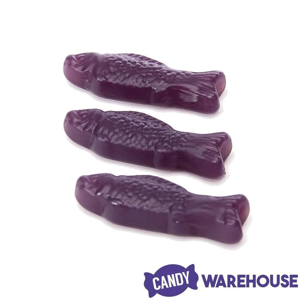 American Fish Chewy Candy - Purple: 5LB Bag - Image 3