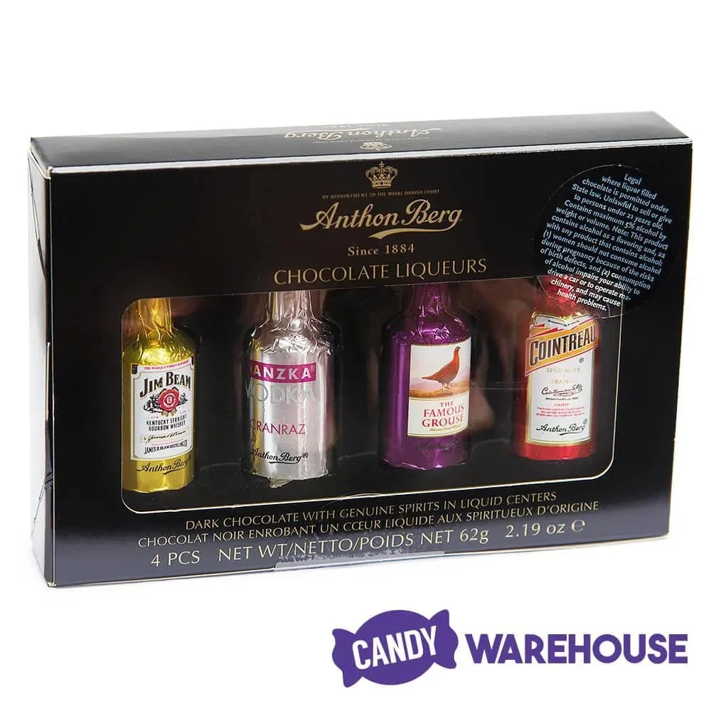 Anthon Berg Chocolate Liquor Bottles: 4-Piece Box - Image 3