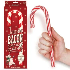 Archie McPhee Jumbo Bacon Candy Cane