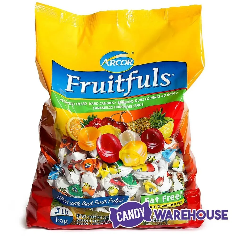Arcor Fruitfuls Sachet Wrapped Fruit Bon Bons Candy: 5LB Bag - Image 8