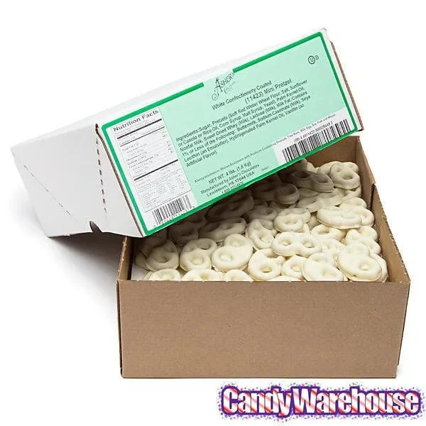 Asher's White Chocolate Covered Mini Pretzels: 4LB Box - Image 2