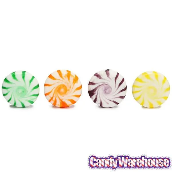 Assorted Fruits Hard Candy Pinwheels: 5LB Bag - Image 3
