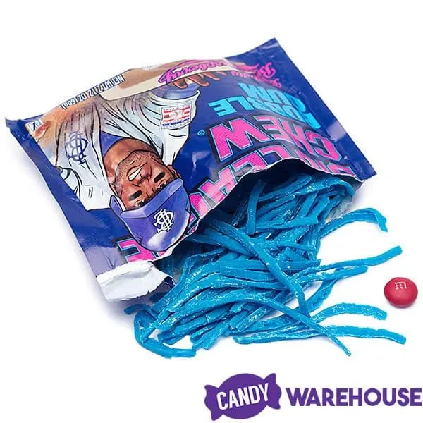 Big League Chew Bubble Gum Packs - Blue Raspberry: 12-Piece Box - Image 3