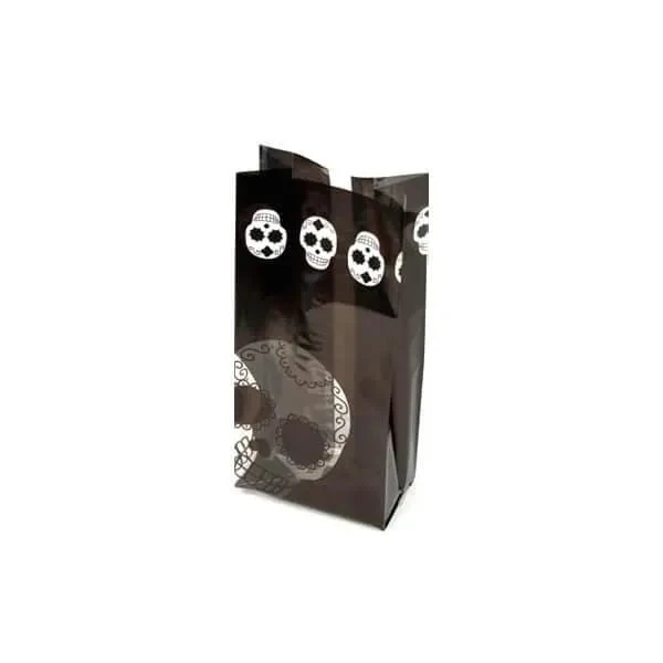 Black Cello Candy Bags With Day Of The Dead Skulls: 100-Piece Box - Image 4