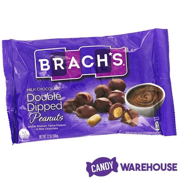 Brach's Double Dippers Milk Chocolate Covered Peanuts: 12-Ounce Bag - Image 5