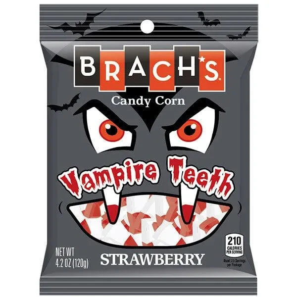 Brach's Vampire Teeth Strawberry Candy Corn: 3LB Box