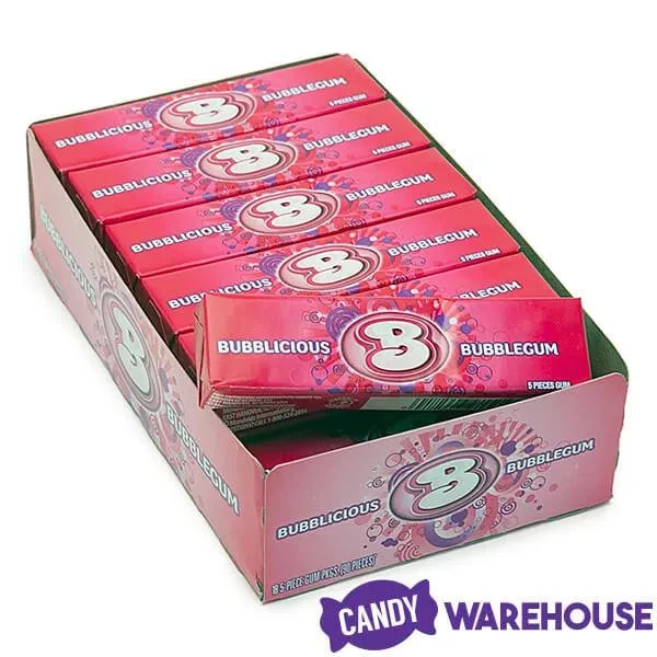 Bubblicious Bubble Gum Packs - Original: 18-Piece Box - Image 2