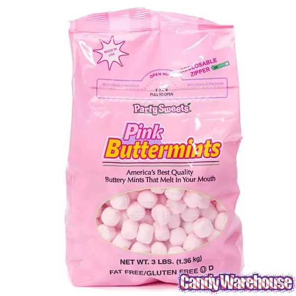Butter Mints Creams - Pink: 2.75LB Bag - Image 3