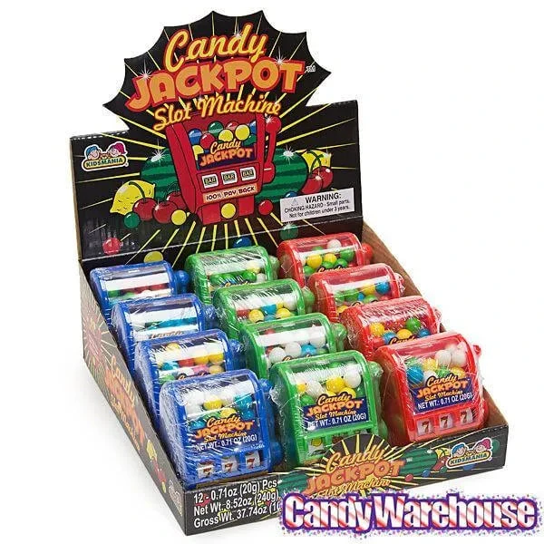 Candy Jackpot Slot Machine Dispensers: 12-Piece Display - Image 2