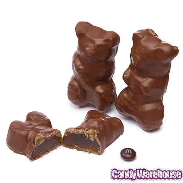 Chocolate Covered Jumbo Gummy Bears: 5LB Box - Image 4