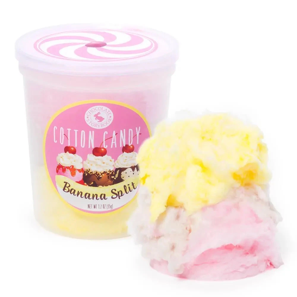 Chocolate Storybook Cotton Candy - Banana Split: 1-Ounce Tub