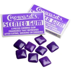 Choward's Violet Gum Packs: 24-Piece Box