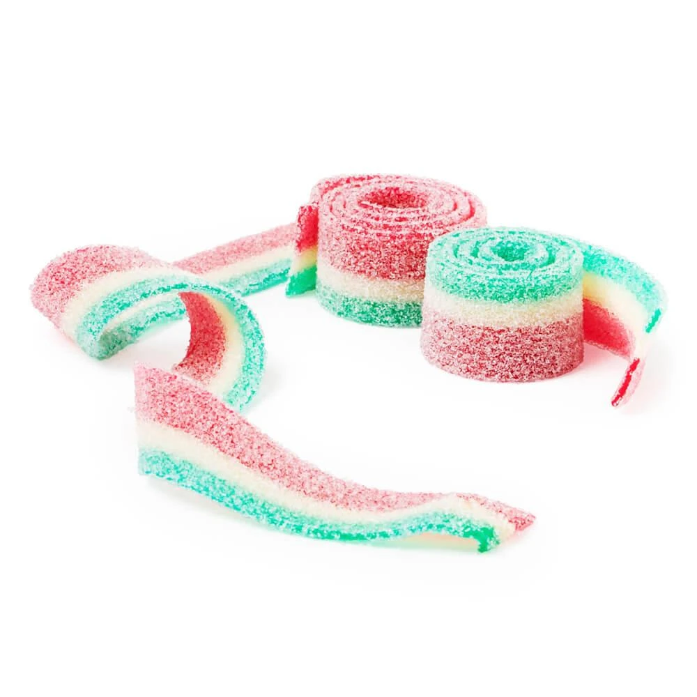 Dorval Sour Power Belts Candy - Watermelon: 150-Piece Tub