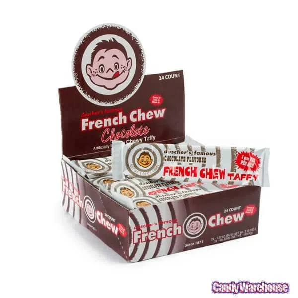 Doscher's French Chew Taffy Bars - Chocolate: 24-Piece Box - Image 2
