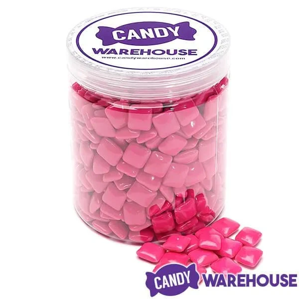 Dubble Bubble Chiclets Chewing Gum Tabs - Pink: 1.5LB Jar - Image 5