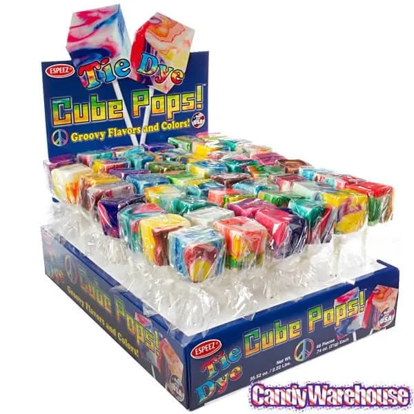 Espeez Cube Pops - Groovy Tie-Dye: 48-Piece Display - Image 6