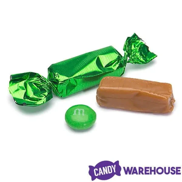 Foiled Caramel Candy - Green: 180-Piece Bag - Image 2