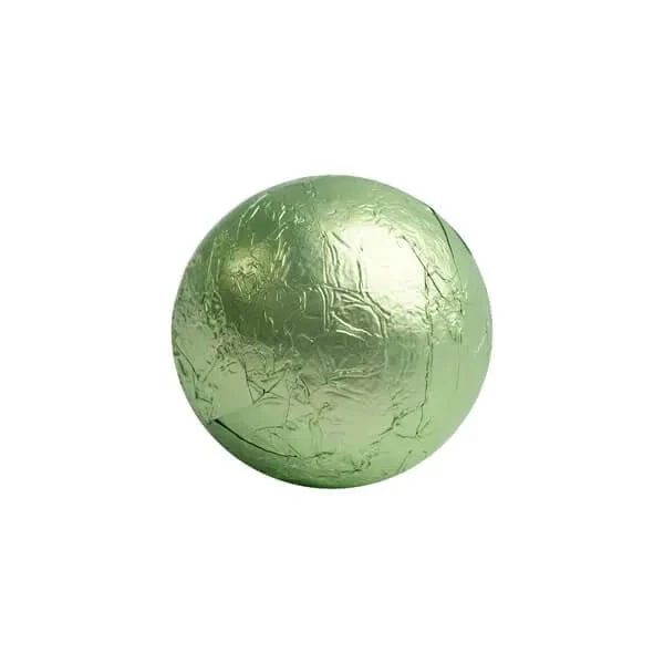 Foiled Milk Chocolate Balls - Leaf Green: 2LB Bag - Image 3