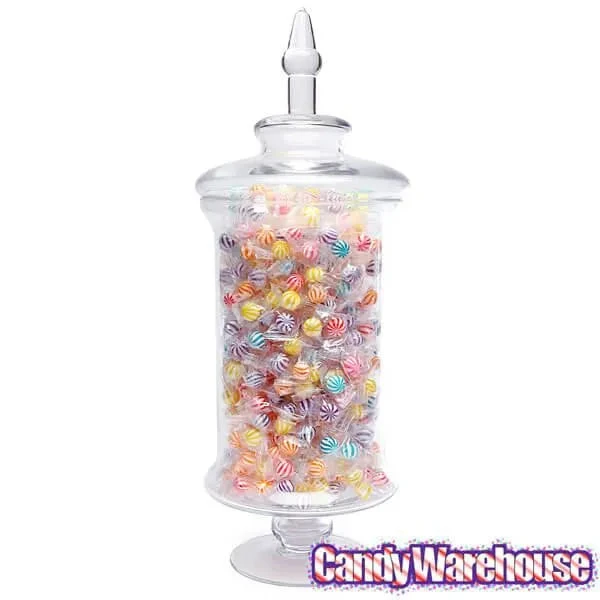 Glass Candy Jar With Lid - Cylindrical: 21-Inch - Image 3
