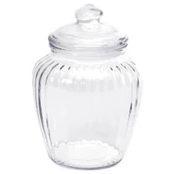 Glass Optic 60-Ounce Candy Jar With Glass Lid