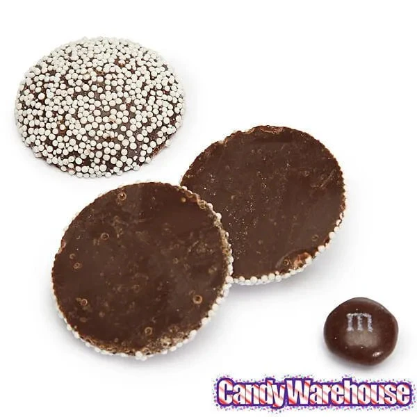 Guittard Semisweet Chocolate Wafers With White Nonpareils: 5LB Bag - Image 2
