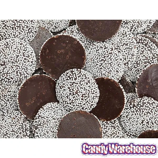Guittard Semisweet Chocolate Wafers With White Nonpareils: 5LB Bag - Image 3
