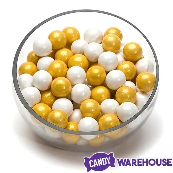 Gumballs Color Combo - Gold And White: 4LB Box - Image 2