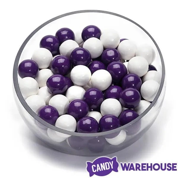 Gumballs Color Combo - Purple And White: 4LB Box - Image 2
