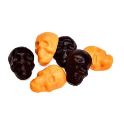Gummy Skulls - Black And Orange: 5LB Bag
