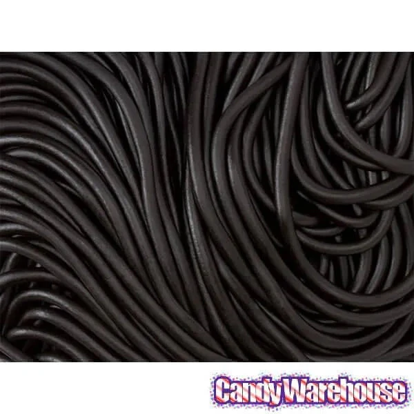 Gustaf's Black Licorice Laces Candy: 2LB Bag - Image 3