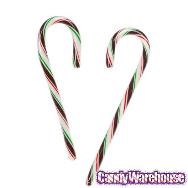 Hershey's Chocolate Mint Candy Canes: 12-Piece Box - Image 2