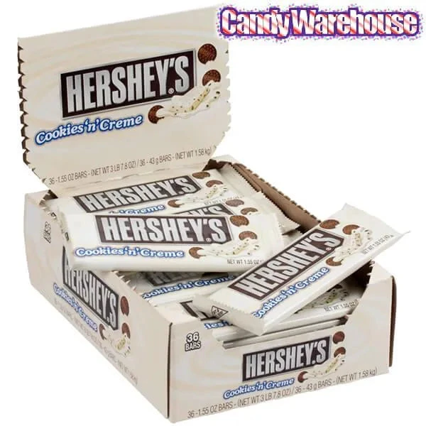 Hershey's Cookies N Cream Candy Bars: 36-Piece Box - Image 2