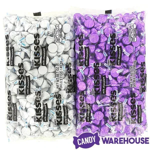 Hershey's Kisses Color Combo - Purple And White: 800-Piece Box - Image 3