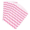 Hot Pink Chevron Stripe Candy Bags: 25-Piece Pack