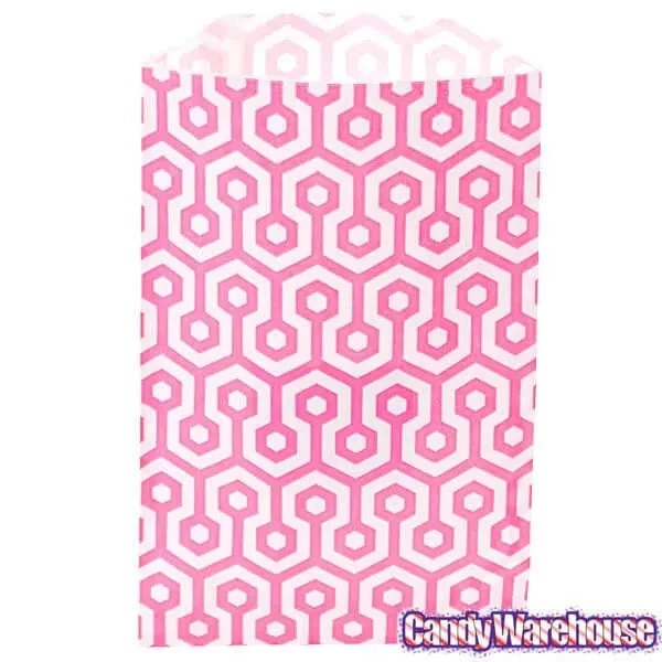 Hot Pink Honeycomb Candy Bags: 25-Piece Pack - Image 4