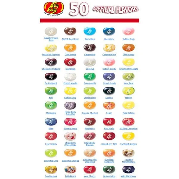 Jelly Belly 49 Flavors Jelly Beans: 2LB Bag - Image 4
