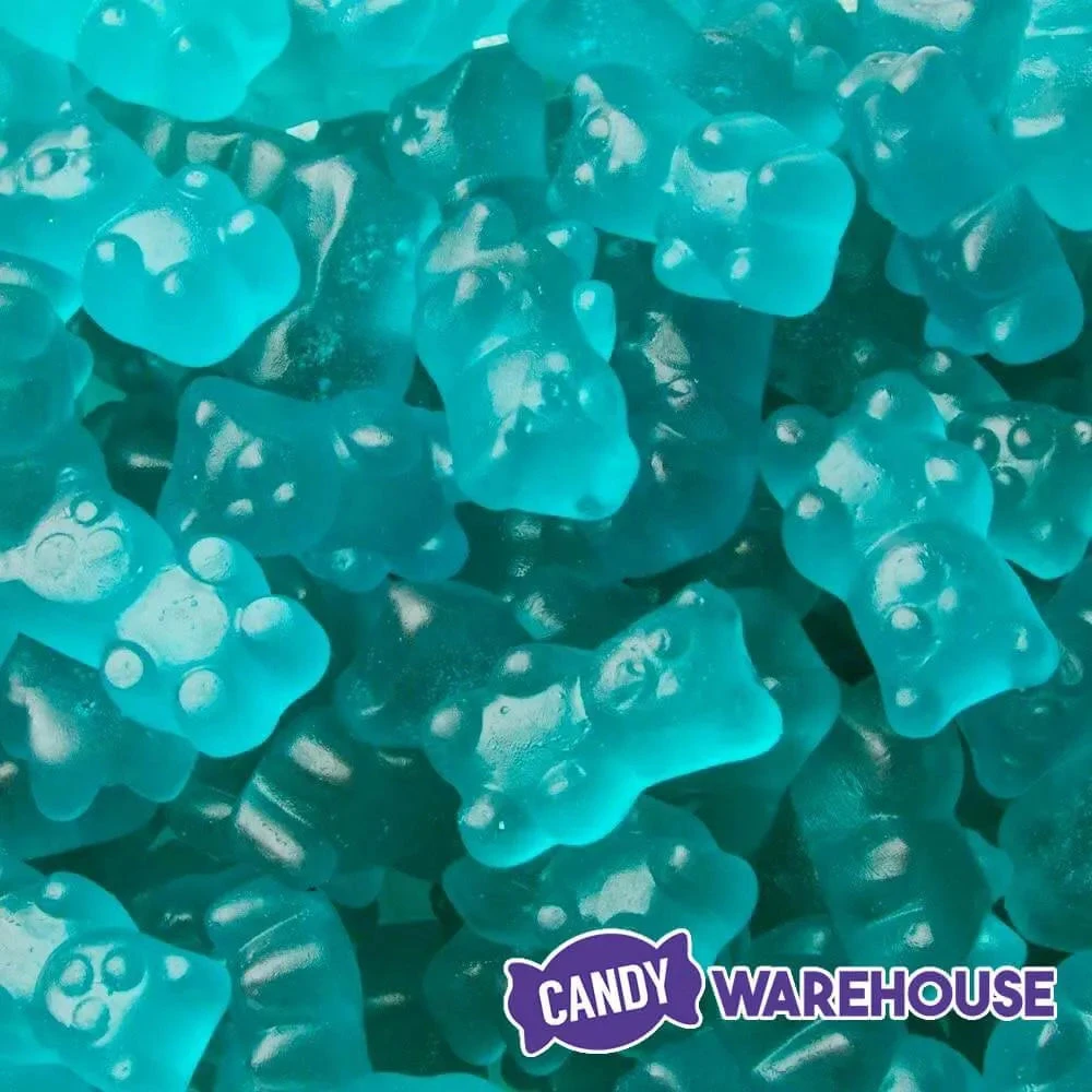 Jovy Blue Raspberry Gummy Bears: 5LB Bag - Image 2