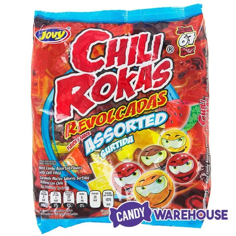 Jovy Chili Rokas Revolcadas Hard Candy - Assorted: 65-Piece Bag - Image 4