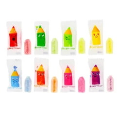 Kanro Assorted Colors Pencil Hard Candy: 25-Piece Bag