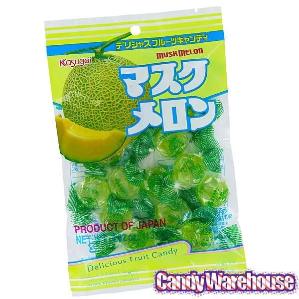 Kasugai Melon Hard Candy: 15-Piece Bag - Image 4