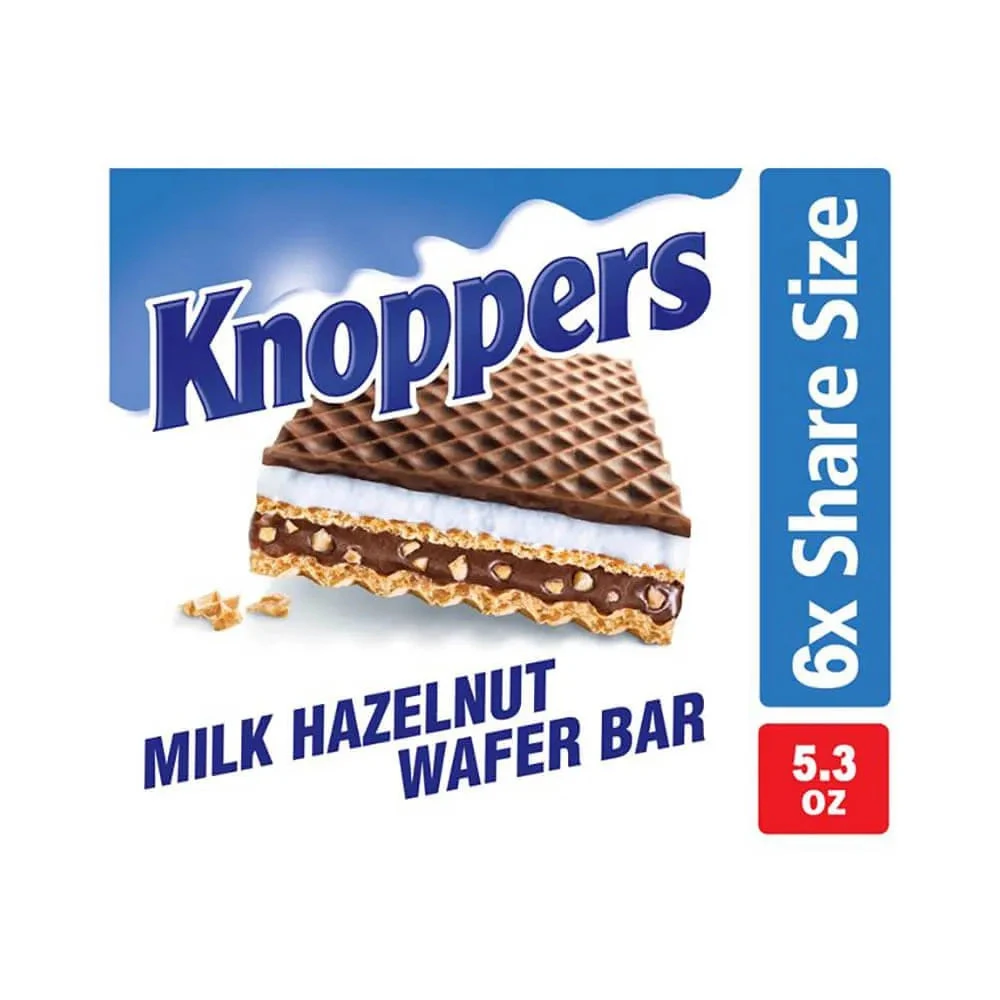 Knoppers Milk Hazelnut Wafer Candy Bars: 6-Piece Pack - Image 2