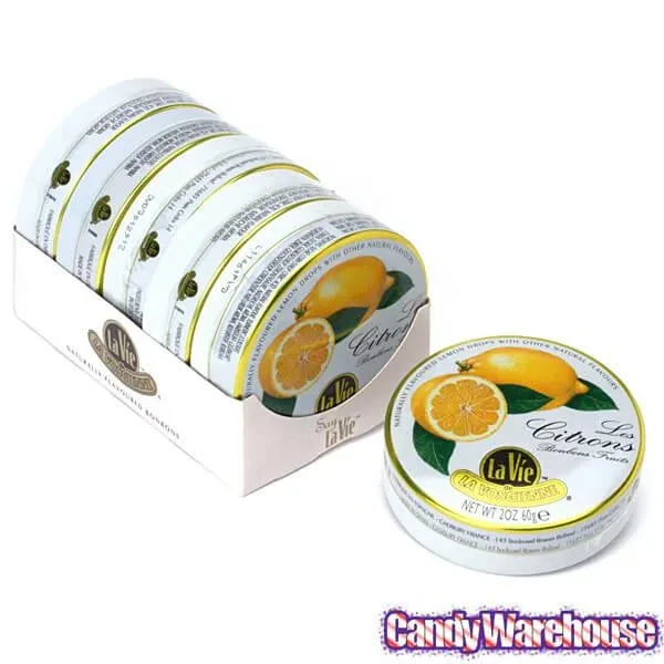 La Vie Candy Drops Tins - Lemon: 5-Piece Pack - Image 2