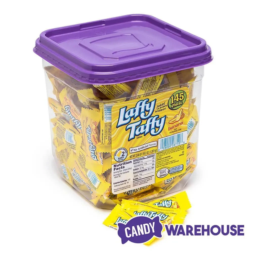 Laffy Taffy Candy - Banana: 145-Piece Tub - Image 2