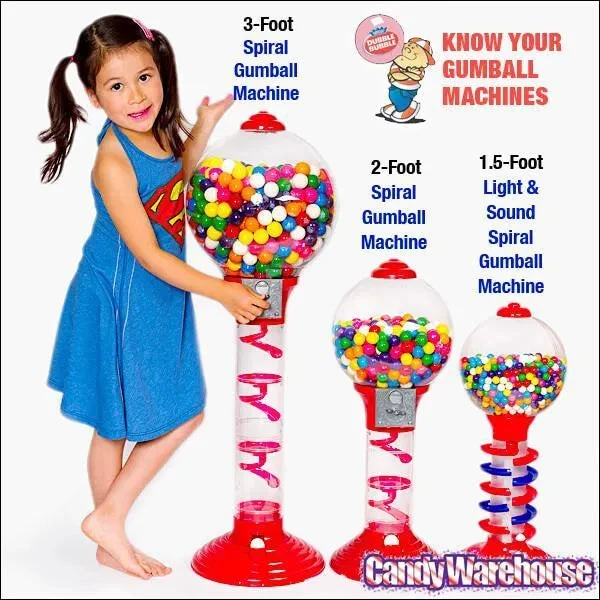 Light And Sound Spiral Gumball Machine Bank With Gumballs - Image 3