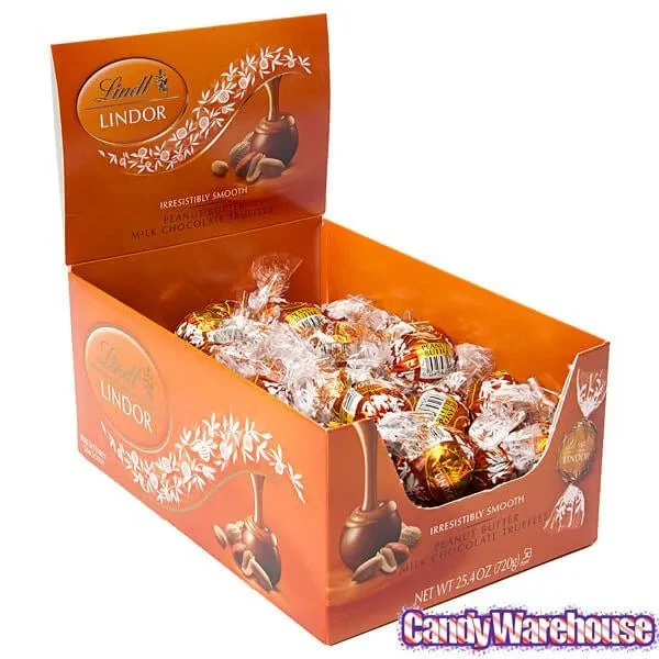 Lindt Chocolate Lindor Truffles - Peanut Butter: 60-Piece Box - Image 6