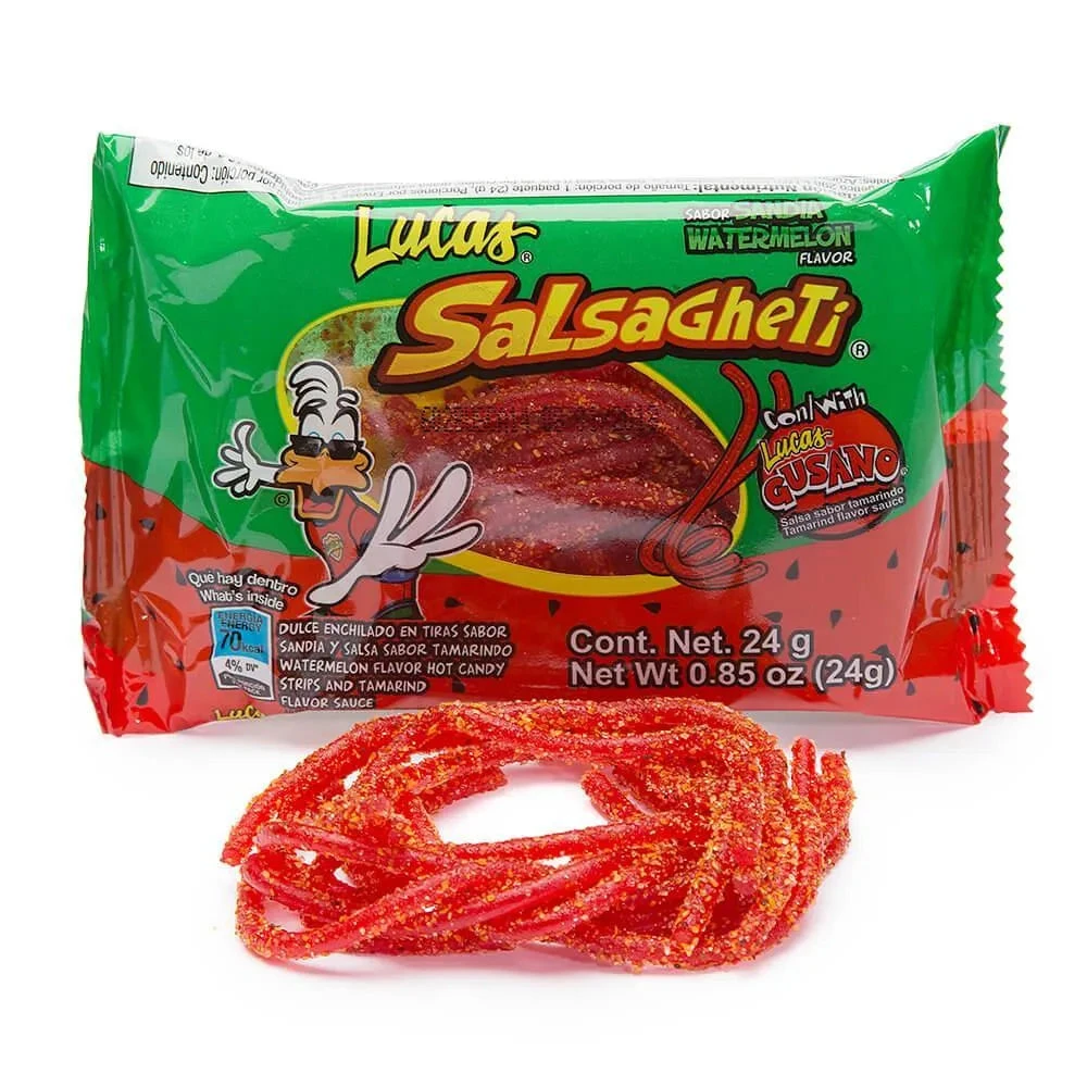 Lucas Salsaghetti Chili Candy Packs: 12-Piece Box