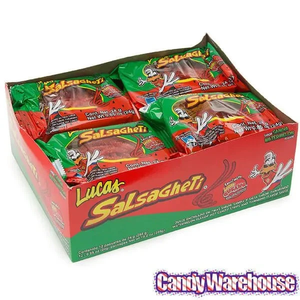 Lucas Salsaghetti Chili Candy Packs: 12-Piece Box - Image 2