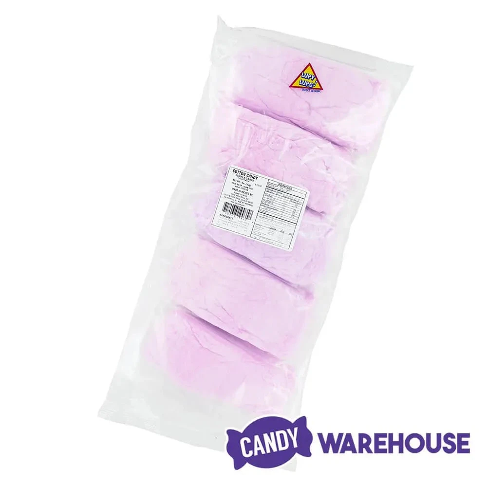 Lupy Lups Purple Cotton Candy 0.5-Ounce Packs - Grape: 10-Piece Bag - Image 4